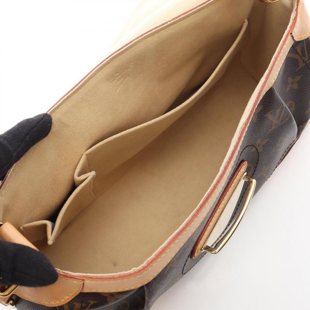Louis Vuitton Bag Beverly Brown Canvas Monogram Leather Shoulder